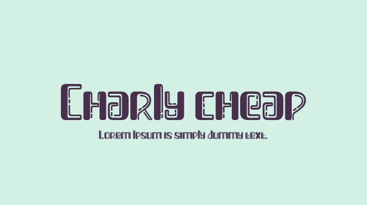 Charly cheap Font