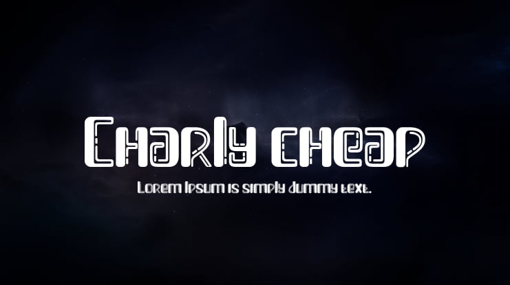 Charly cheap Font
