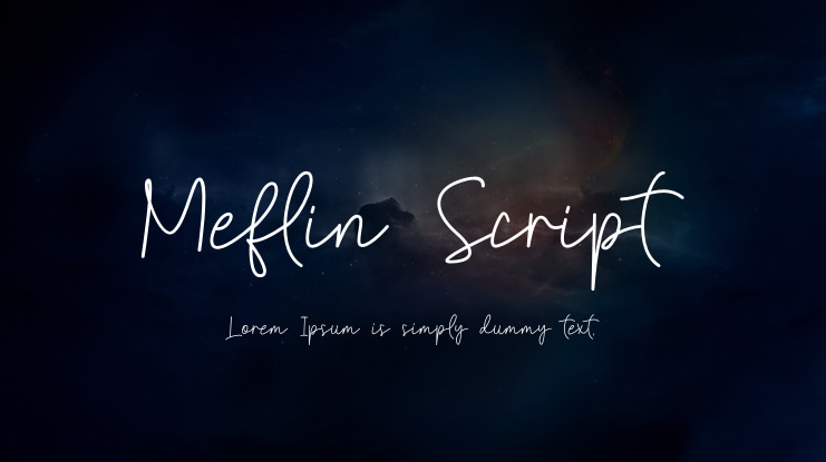 Meflin Script Font