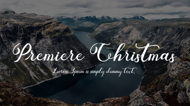 Premiere Christmas Font Family
