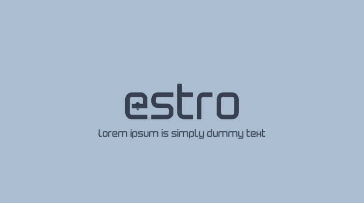 Estro1 Font