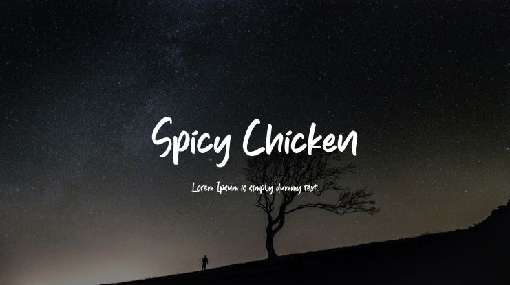 Spicy Chicken Font