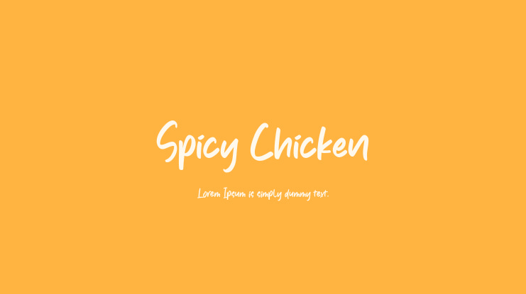 Spicy Chicken Font