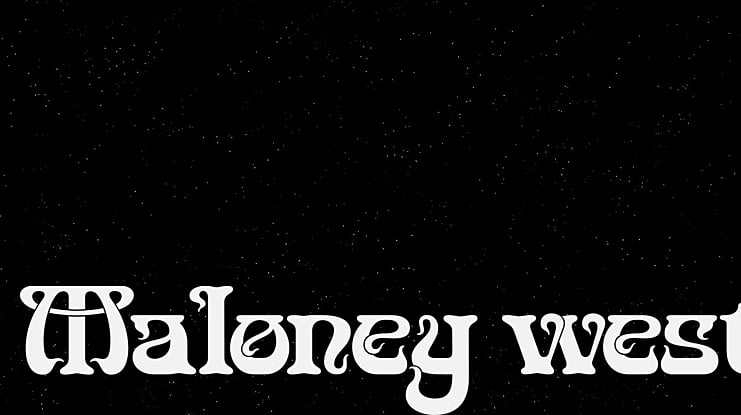 Maloney west Font