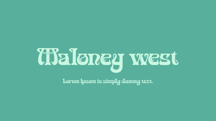 Maloney west Font