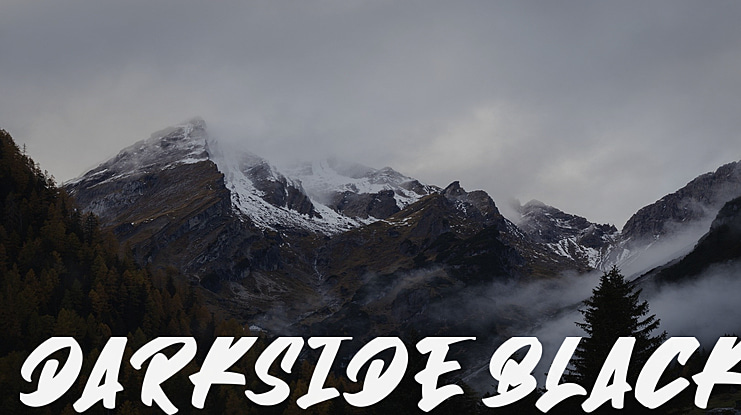 Darkside Black Font Family