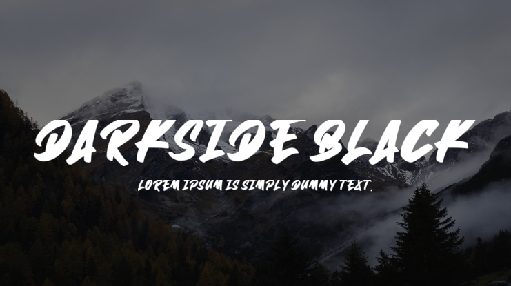 Darkside Black Font Family