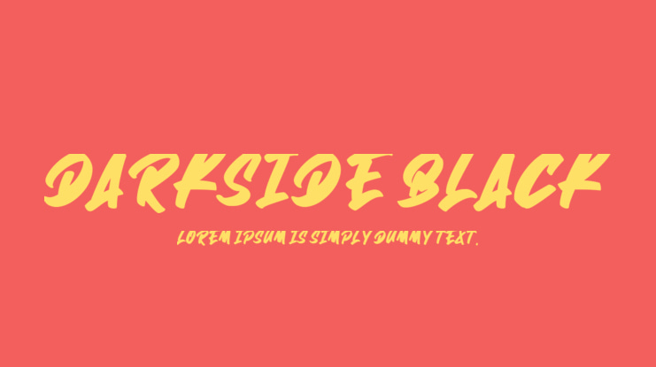 Darkside Black Font Family