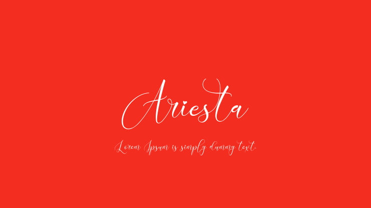 Ariesta Font Family