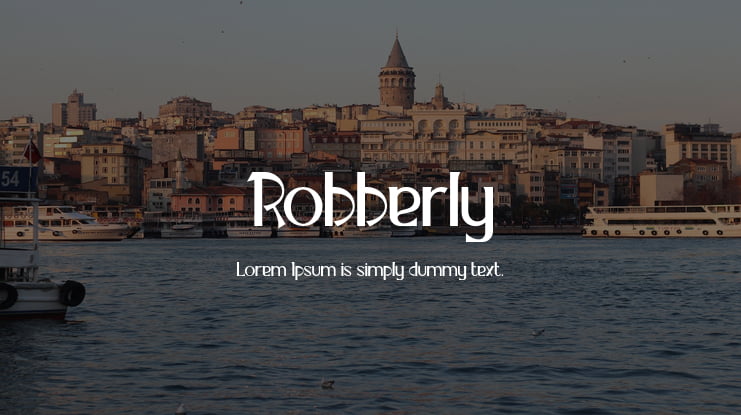 Robberly Font