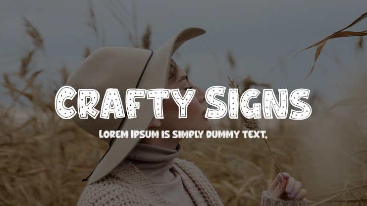 Crafty Signs Font