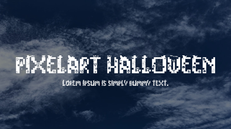 PIXELART HALLOWEEN Font Family