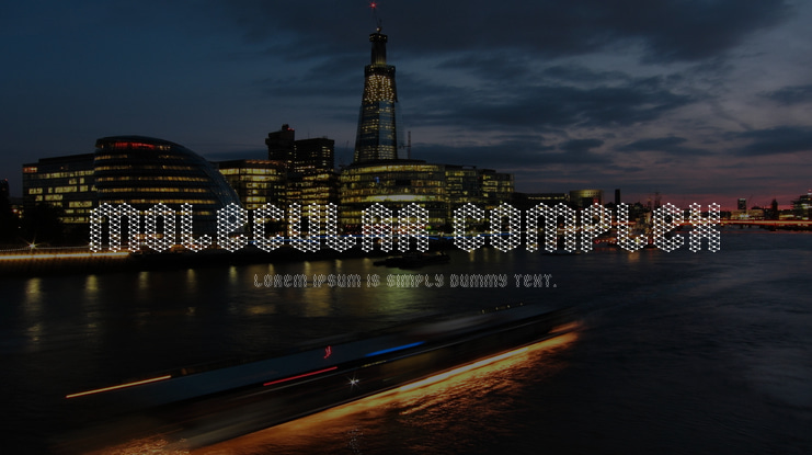 Molecular Complex Font