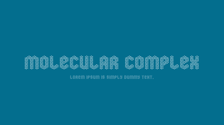 Molecular Complex Font
