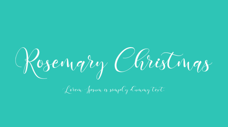 Rosemary Christmas Font Family