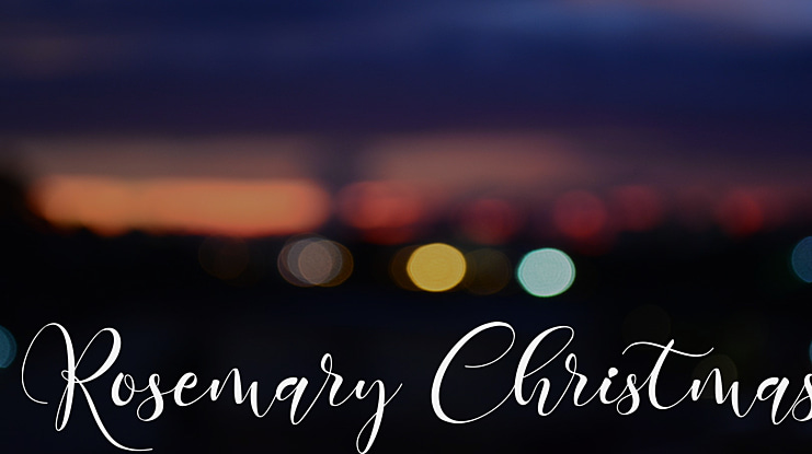 Rosemary Christmas Font Family