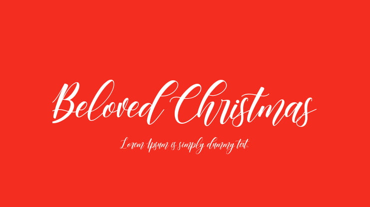 Beloved Christmas Font