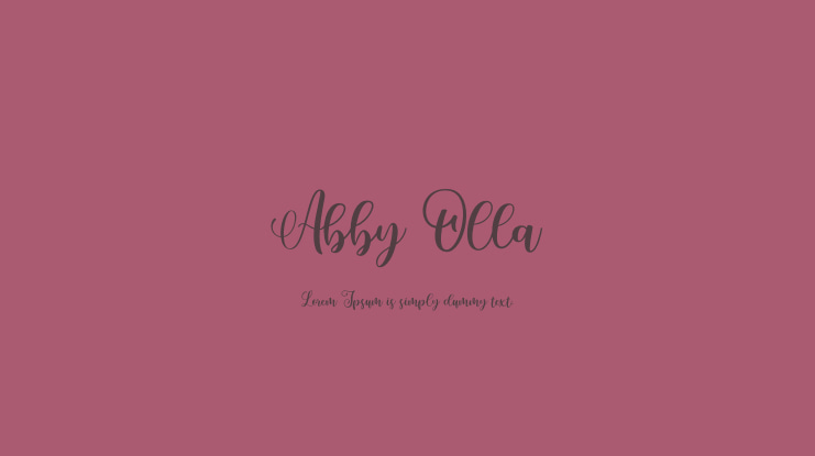 Abby Olla Font