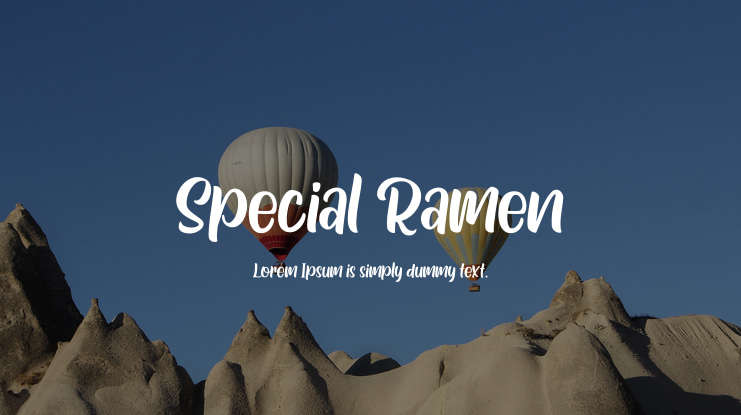 Special Ramen Font