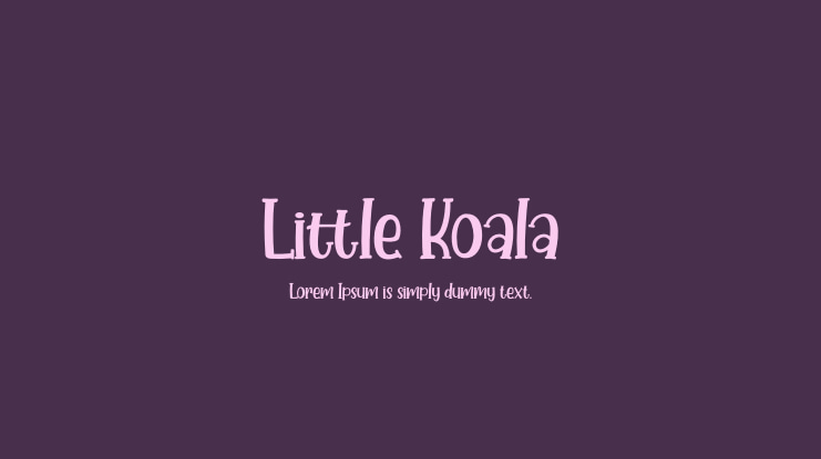 Little Koala Font