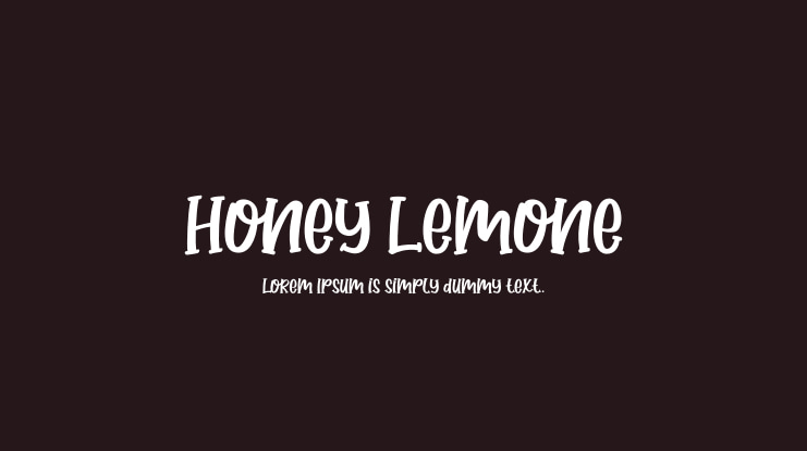 Honey Lemone Font
