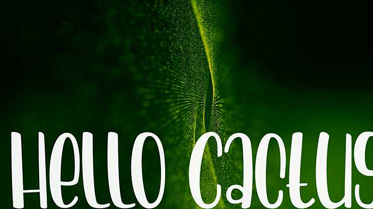 Hello Cactus Font