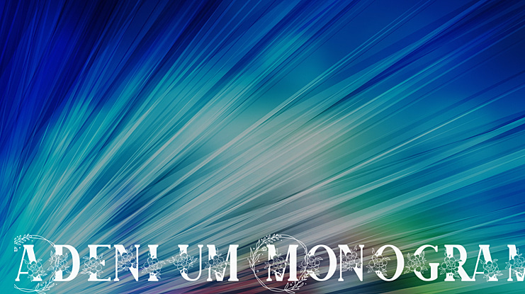 Adenium Monogram Font