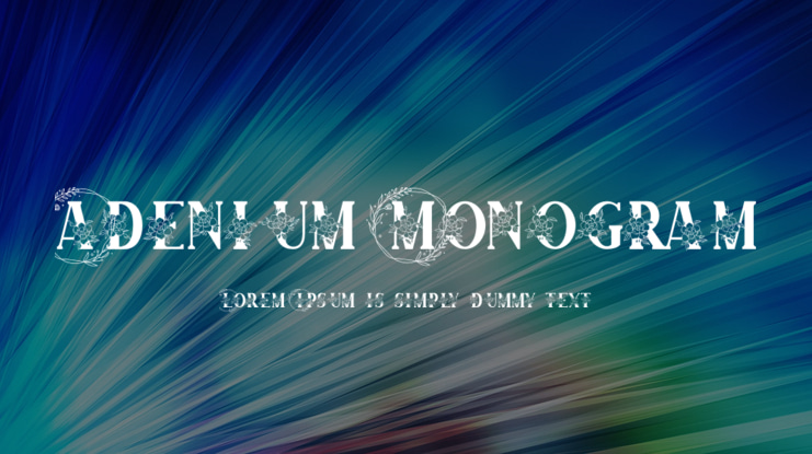 Adenium Monogram Font