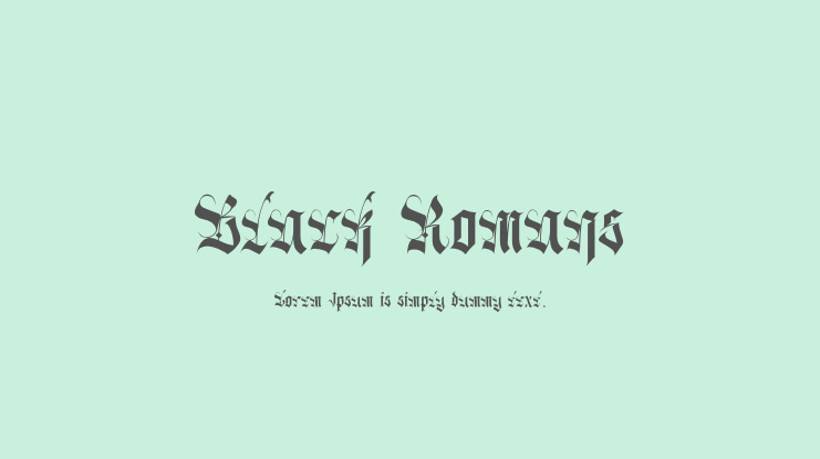 Black Romans Font
