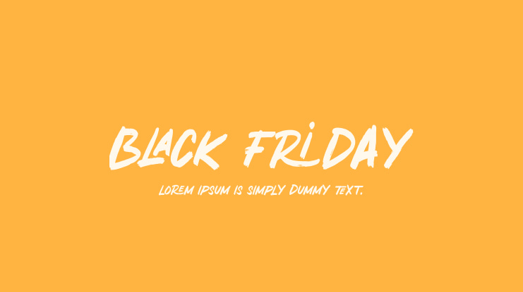 BLACK FRIDAY Font