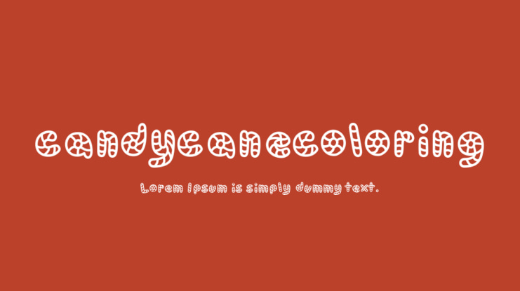 candycanecoloring Font