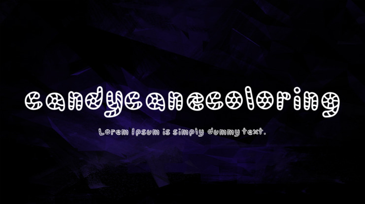 candycanecoloring Font
