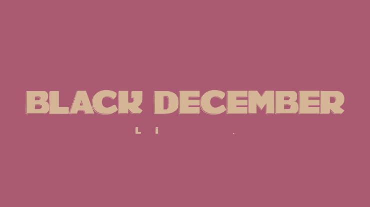 BLACK DECEMBER Font