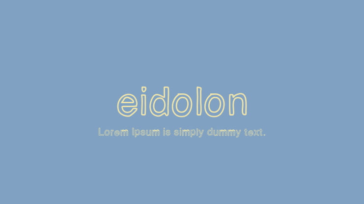 eidolon Font