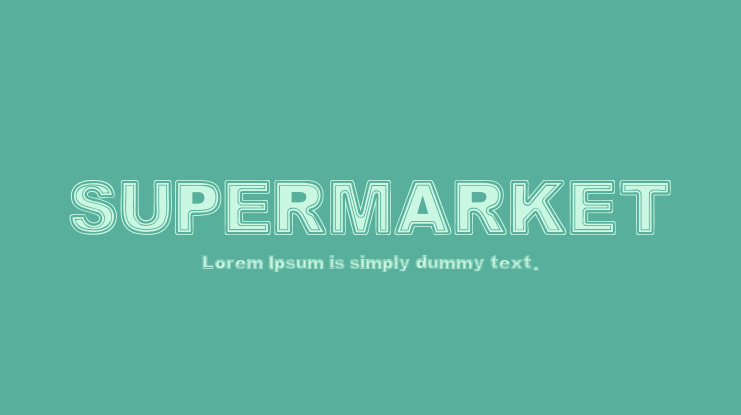 SUPERMARKET Font