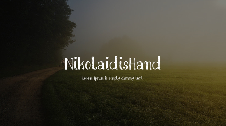 NikolaidisHand Font