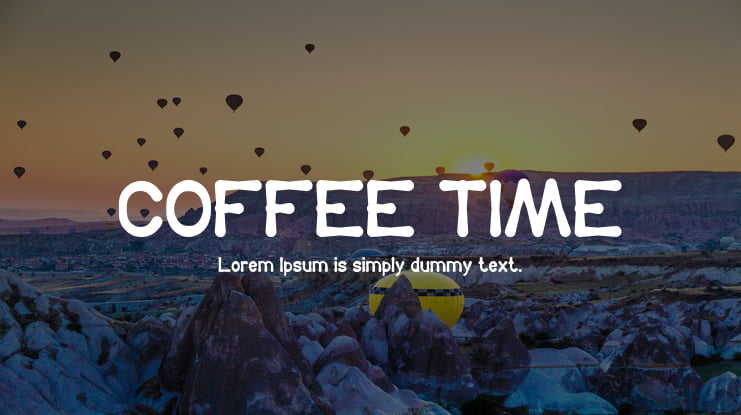 COFFEE TIME Font