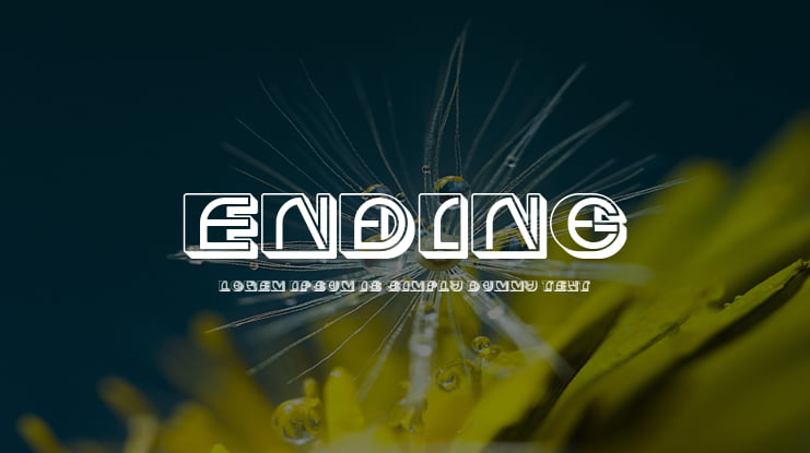 Ending Font