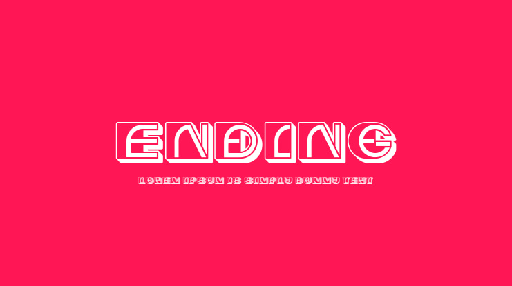 Ending Font