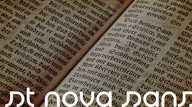 St Nova Sans Font