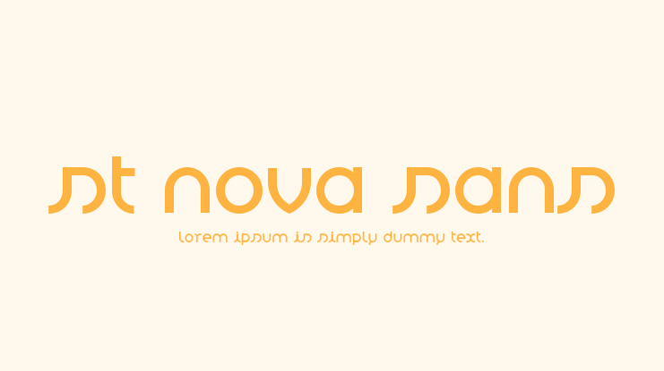 St Nova Sans Font