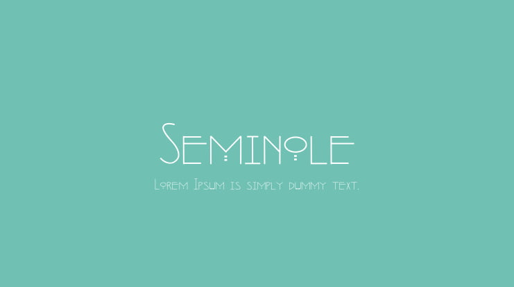 Seminole Font
