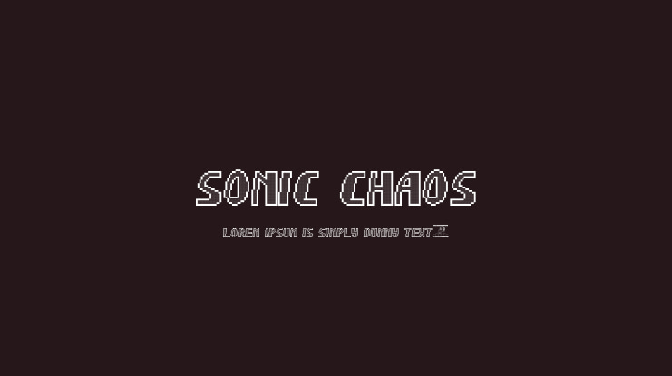 Sonic Chaos Font
