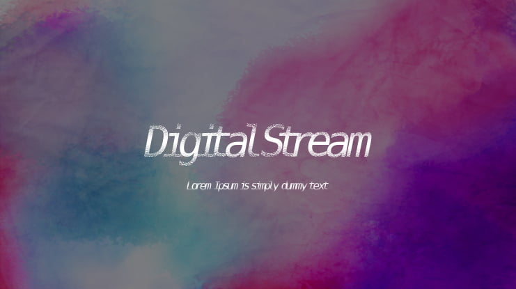 DigitalStream Font