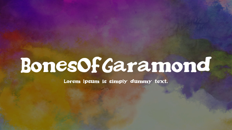 BonesOfGaramond Font