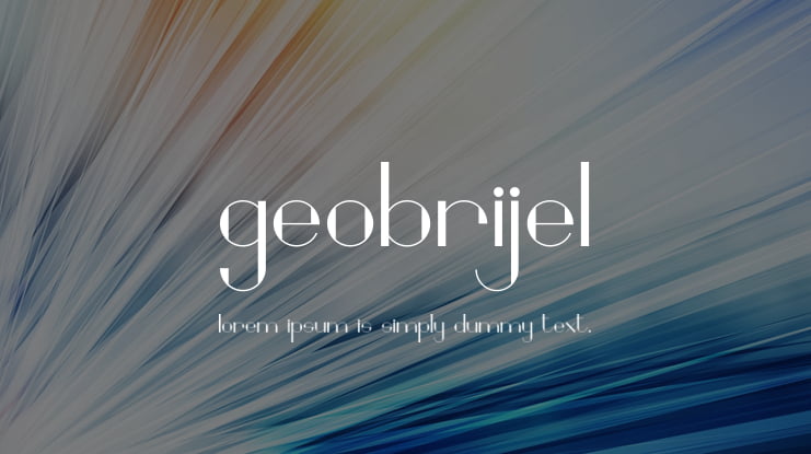 Geobrijel Font