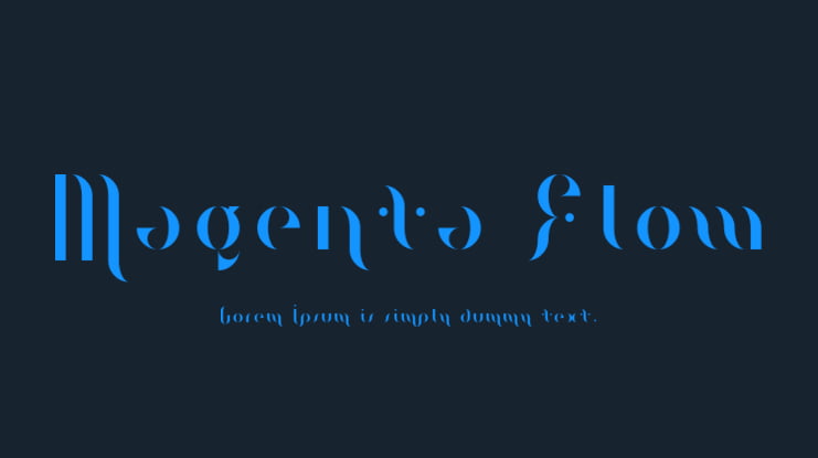 Magenta Flow Font