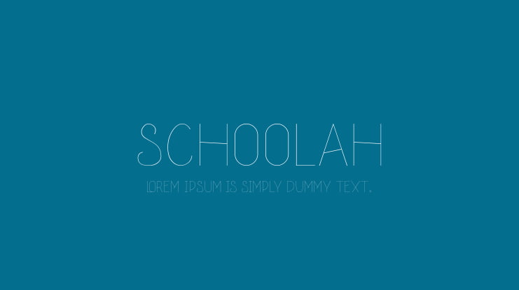 schoolah Font