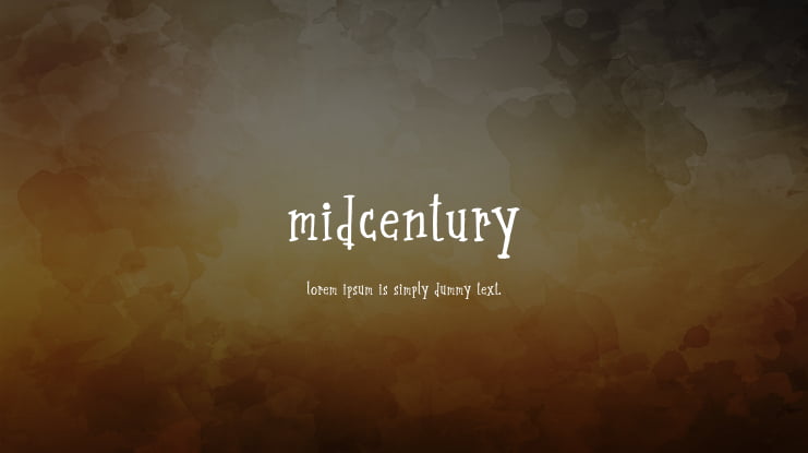 midcentury Font