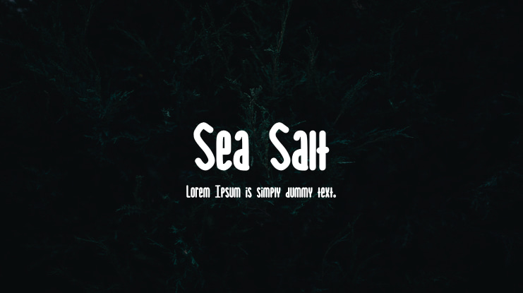 Sea Salt Font